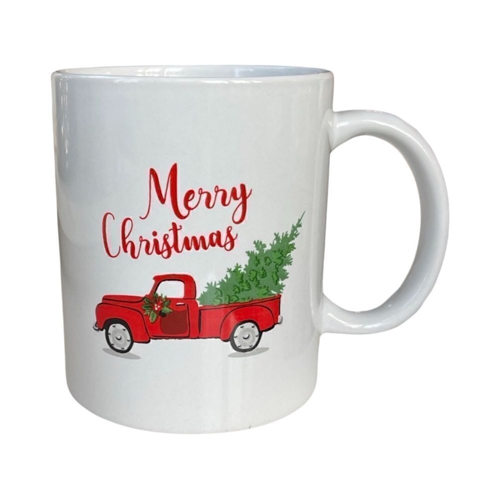 “Merry Christmas” Vintage Truck Mug • NWT